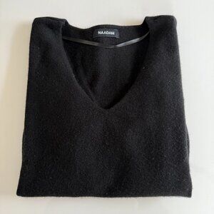 NADAAM Cashmere Cropped V Neck Sweater